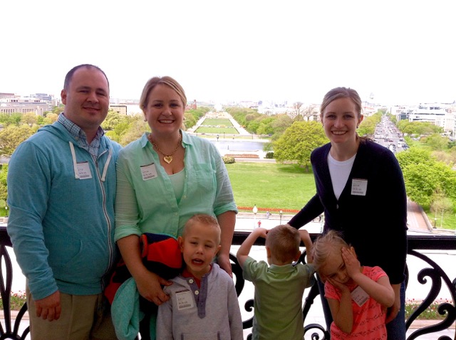 Photo of us on the speakers balcony